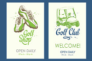 Golf Sketch Illustrations, a Background Graphic by Mona Monash (Thumbnail 7 of 9)
