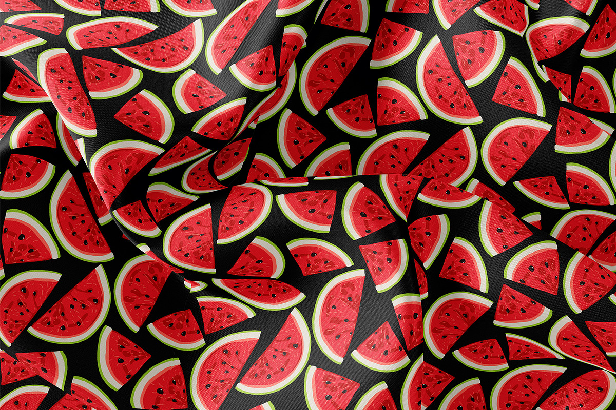 Red Watermelons | Vector Print, a Food Illustration by MalyskaStudio (Photo 5 of 6)