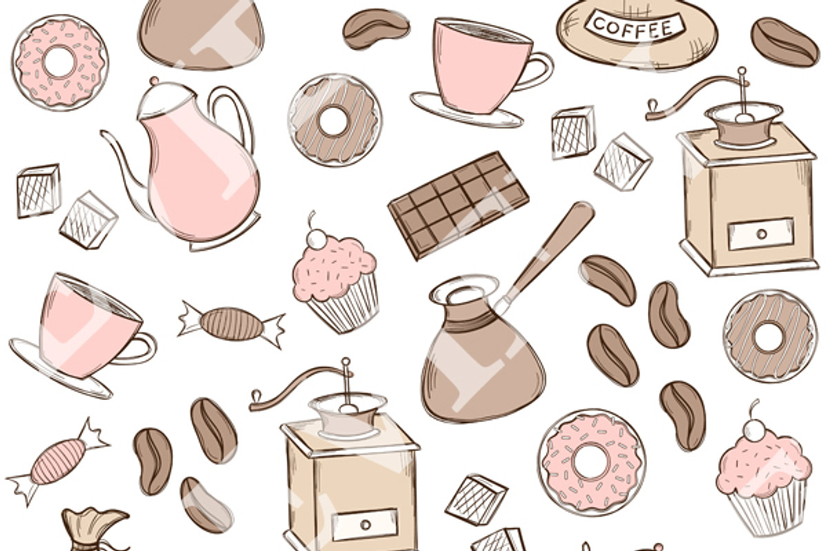 Coffee Time Digital Paper preview 2