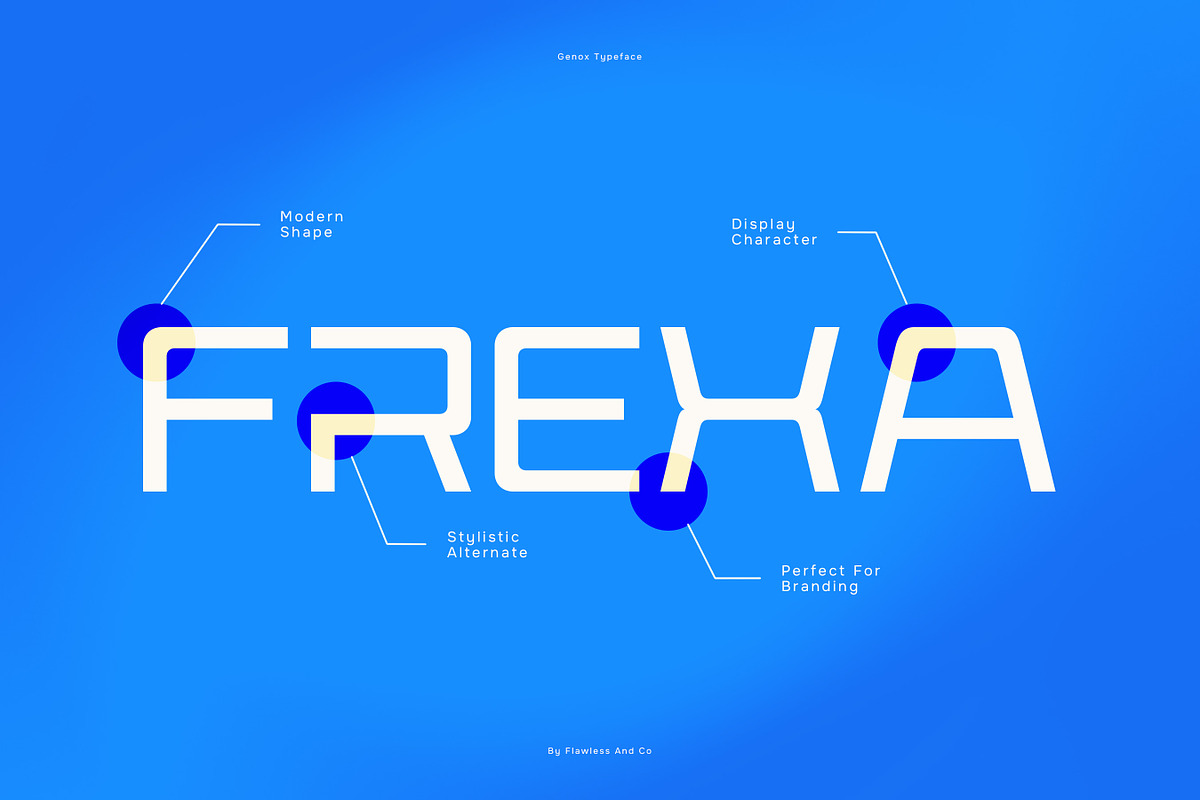 Genox - Modern Branding Display Font, a Sans Serif Font by Flawless And Co (Photo 5 of 10)