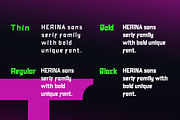 Herina, a Sans Serif Font by twinstd (Thumbnail 3 of 11)