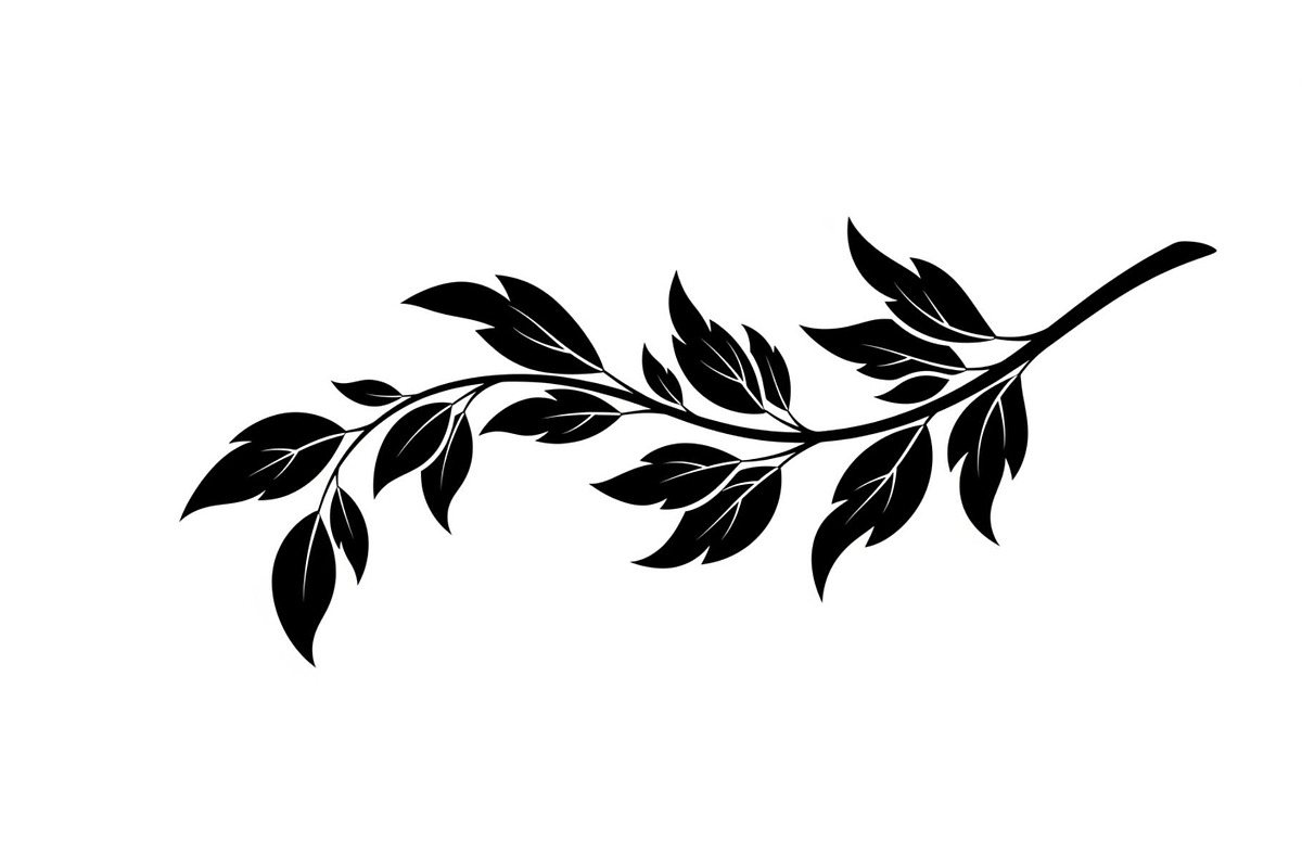 Botanical Leaf Silhouette Bundle, an Illustration by yasushie (Photo 43 of 51)