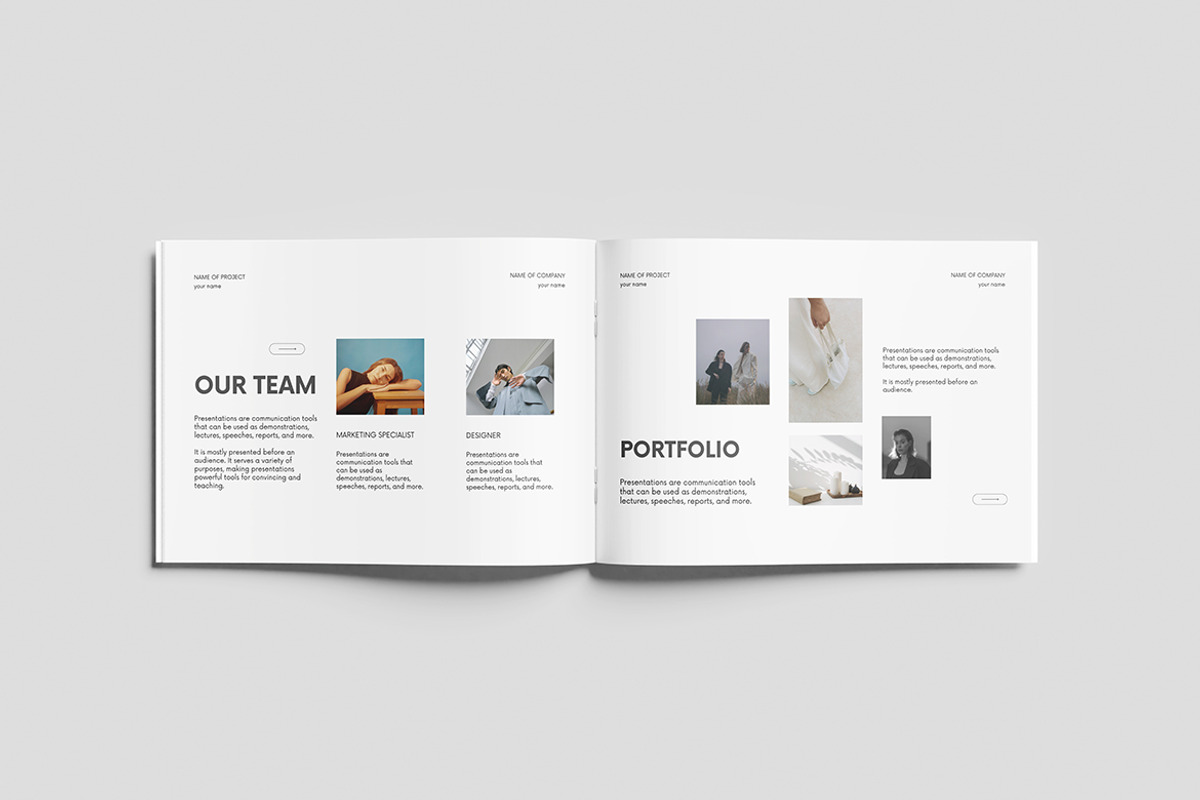 Landscape Magazine Mockup, a Books & Magazine Mockup by bimockup (Photo 3 of 6)