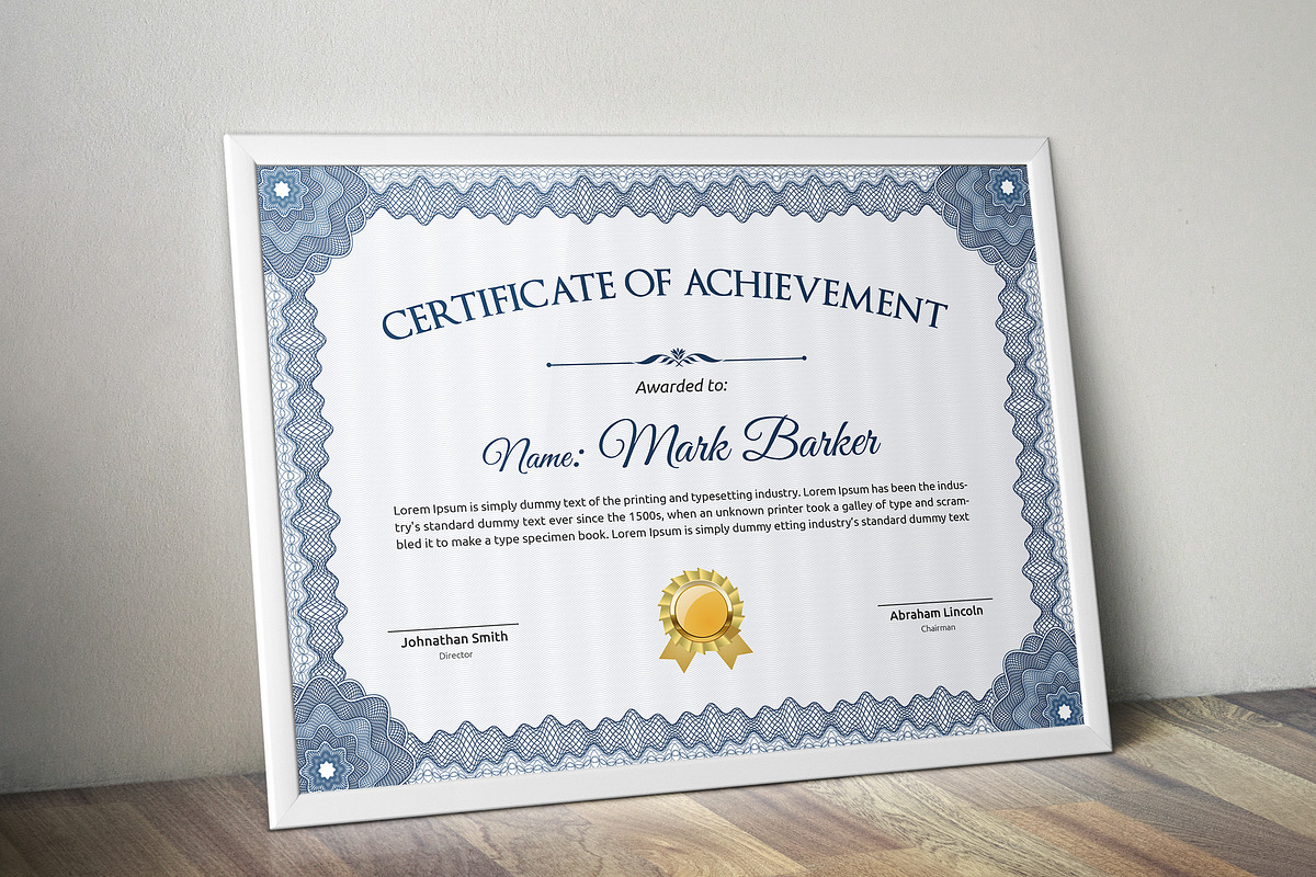 Certificate Word | PSD | AI, a Stationery Template by Curve Design (Photo 3 of 4)
