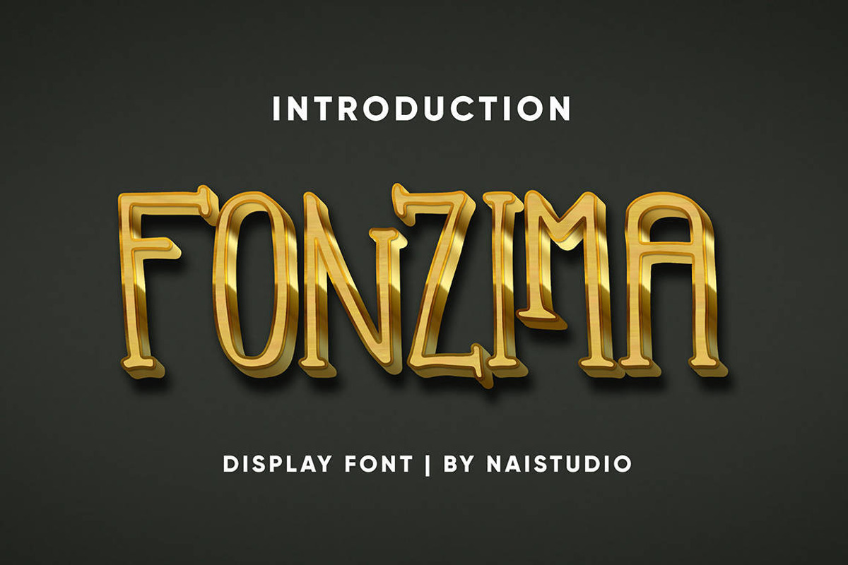 Fonzima - Elegant Display Font, a Font by Naistudio (Photo 1 of 8)