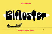 Bifloster - Display Bold Font, a Script Font by Zeatype (Thumbnail 1 of 6)