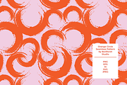 Orange Circle Seamless Pattern, a Pattern Graphic by Bonfloret Studio (Thumbnail 1 of 3)
