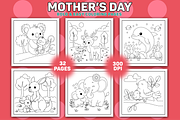 Mother's Day Colorign Book Vol-01, a Seasonal Illustration by Coco Bloom (Thumbnail 1 of 4)