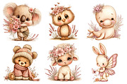 Cute Lavender Animals PNG Clipart, a Seasonal Illustration by Daily.Designs (Thumbnail 5 of 5)