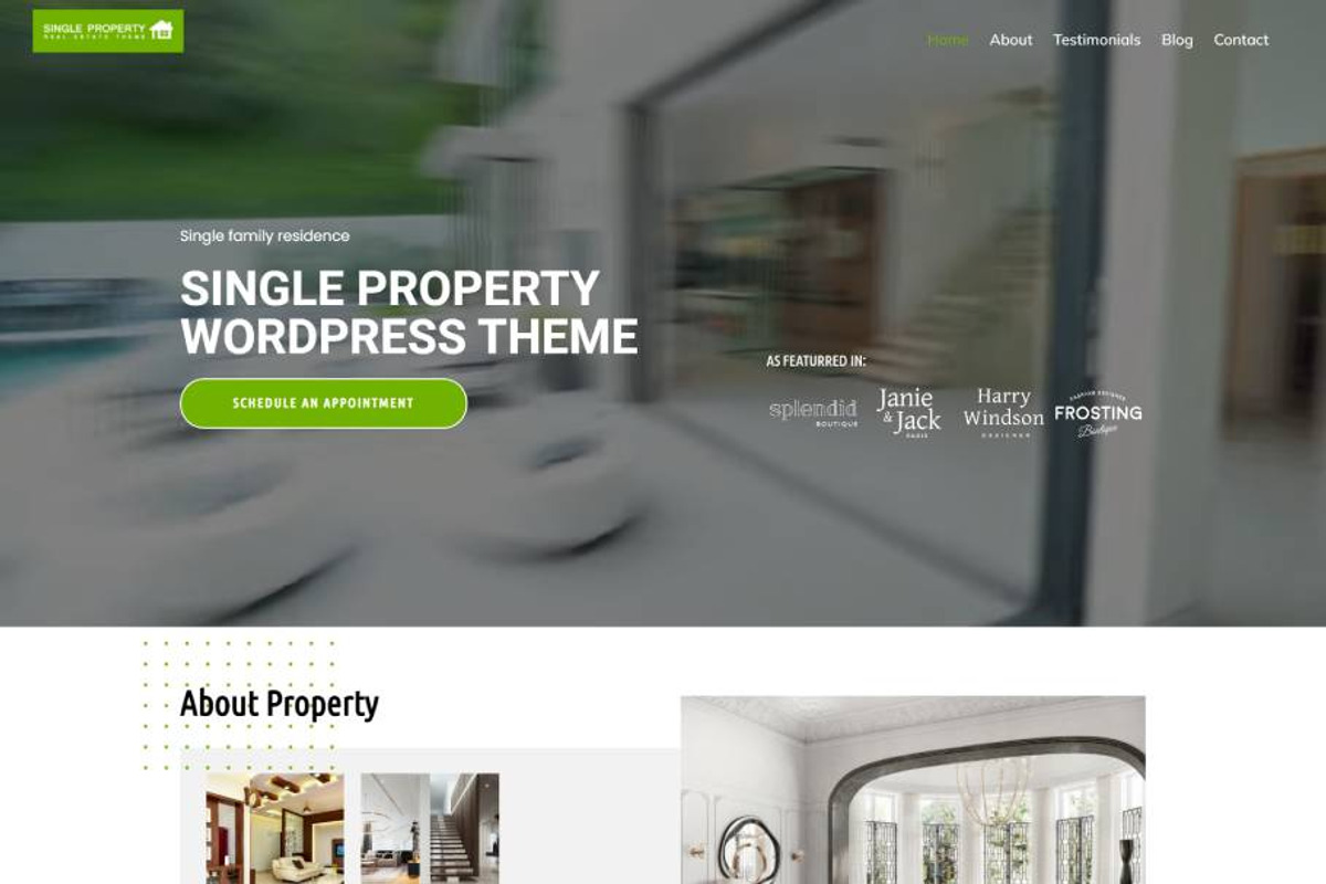 Single Property WordPress Theme, a WordPress Template by Your Theme Shop (Photo 1 of 6)