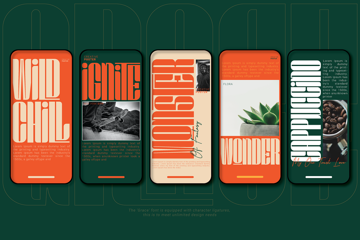 Grace, a Sans Serif Font by Linecreative (Photo 5 of 8)