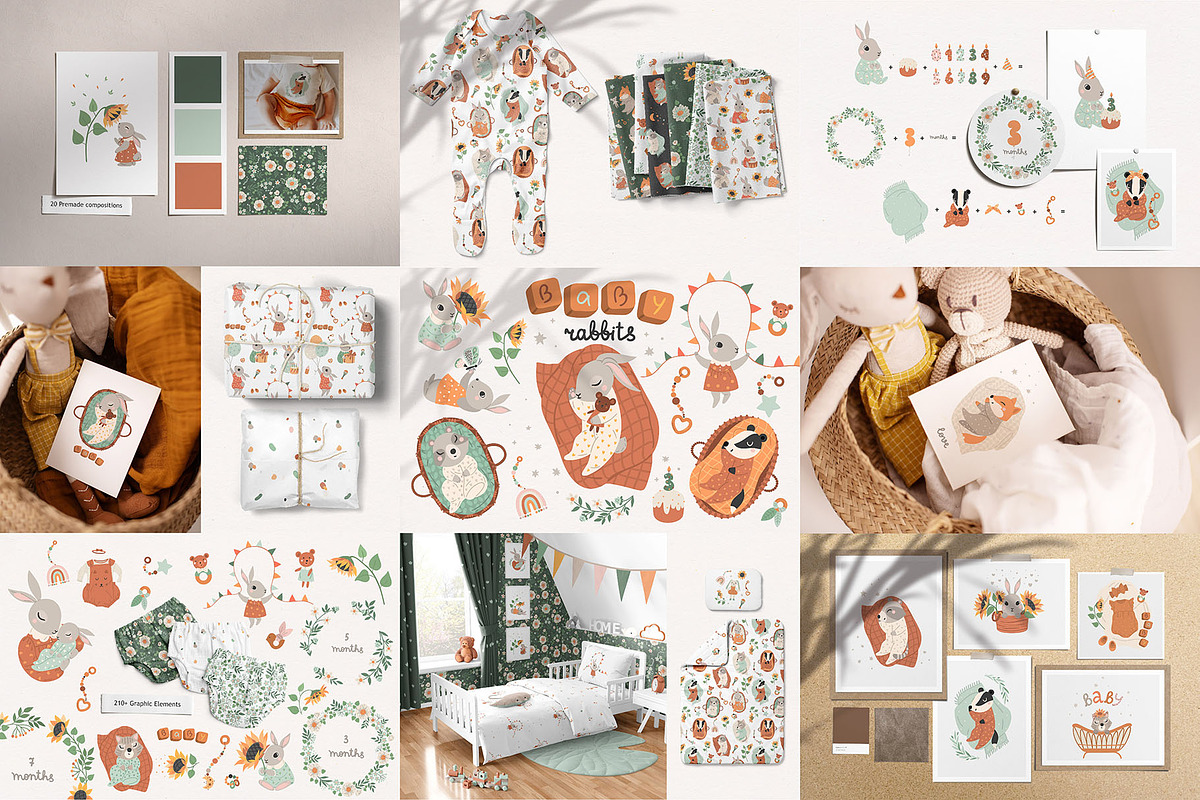 Bundle illustration, baby animals, an Animal Illustration by OxanaTally (Photo 4 of 13)