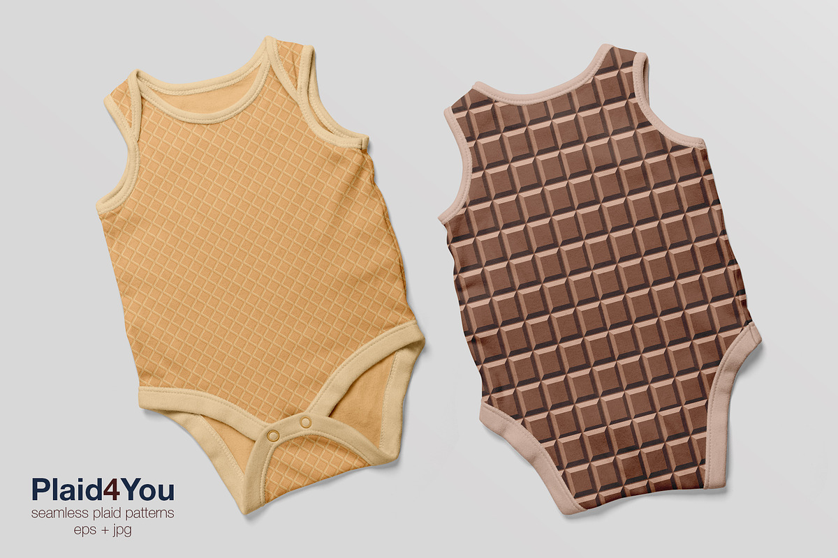 Chocolate & Waffles Sweet Patterns, a Texture Graphic by Plaid4You (Photo 7 of 8)