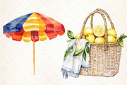Italian Summer Clipart, an Illustration by Libby Wishes (Thumbnail 7 of 7)