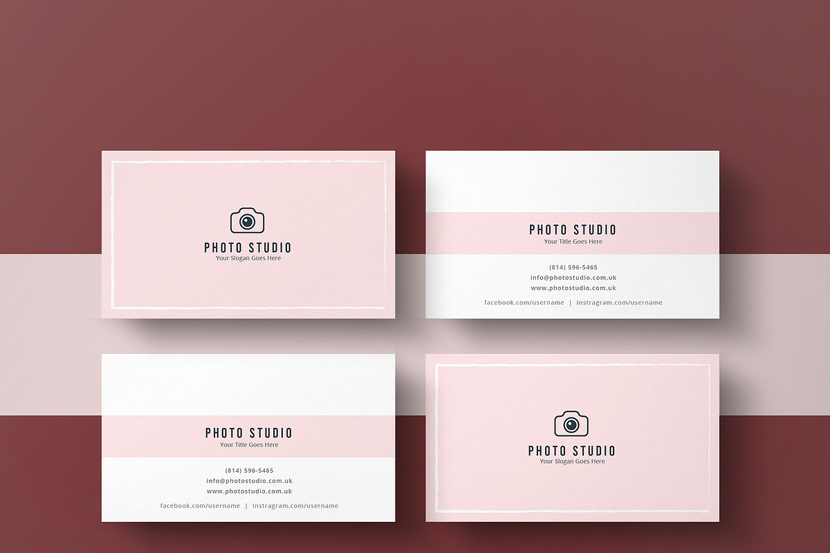Photography Business Card Template, a Business Card Template by TelaTemplates (Photo 2 of 6)