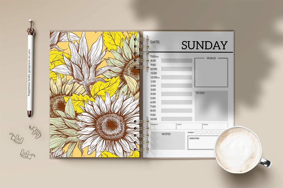 Sunflower Patterns Collection, a Pattern Graphic by ilonitta (Photo 4 of 16)