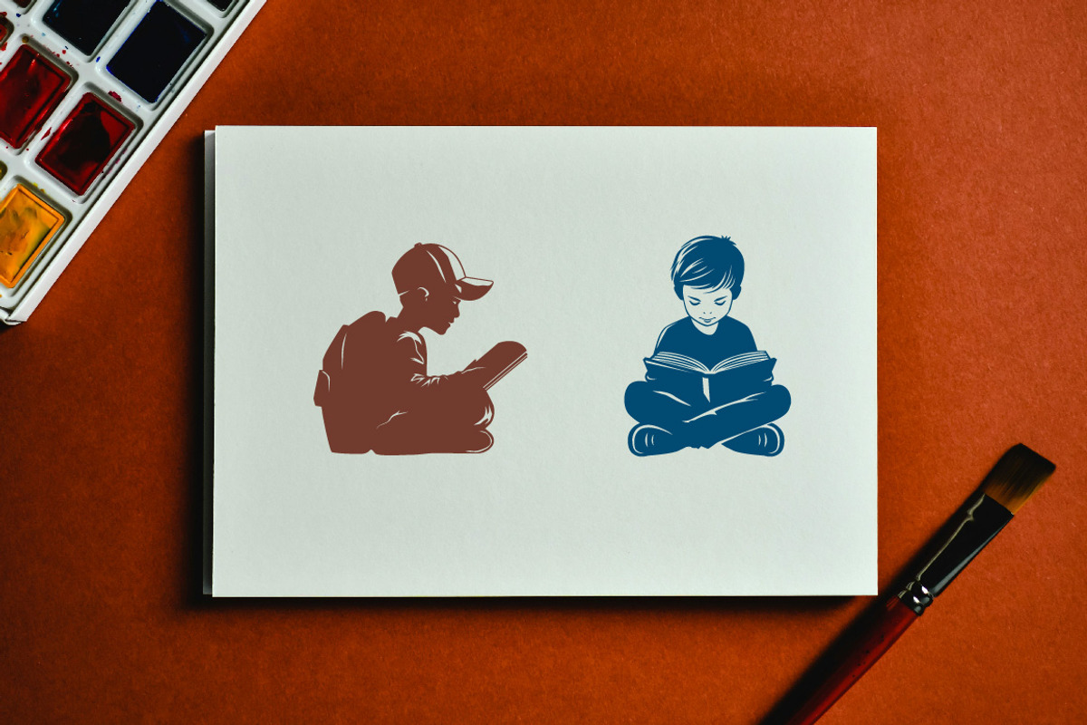 11 Boy Reading Book on The Floor, an Illustration by jongcreative (Photo 4 of 4)