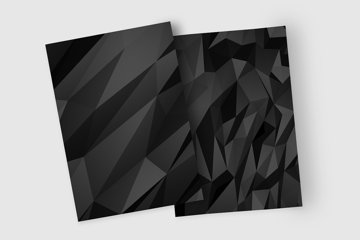 Polygon Dark Abstract Backgrounds preview 3