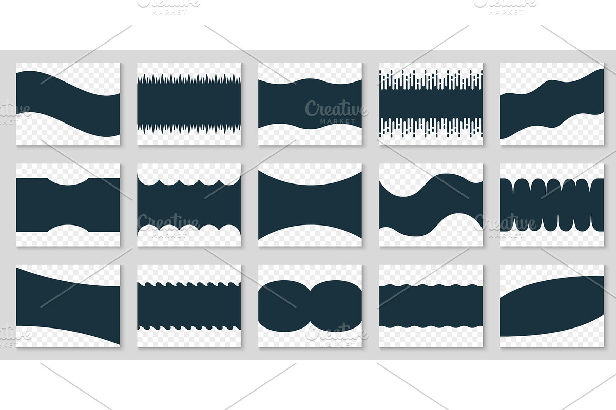 Simple Decorative Website Shapes, an Illustration by Vector Creator