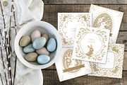 Easter Bunny Eggs Cards 2 Vintage, a Seasonal Illustration by Euonia Meraki (Thumbnail 10 of 12)