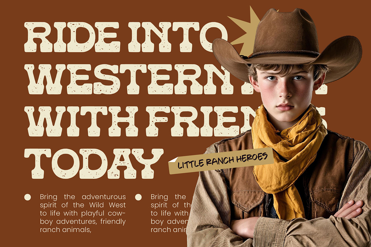 Americana Desert Rider Slab Serif, a Slab Serif Font by timelesstype.co (Photo 8 of 10)