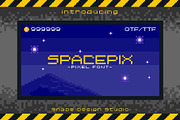 Spacepix - Pixel Font, a Font by Snape Design Studio (Thumbnail 1 of 5)