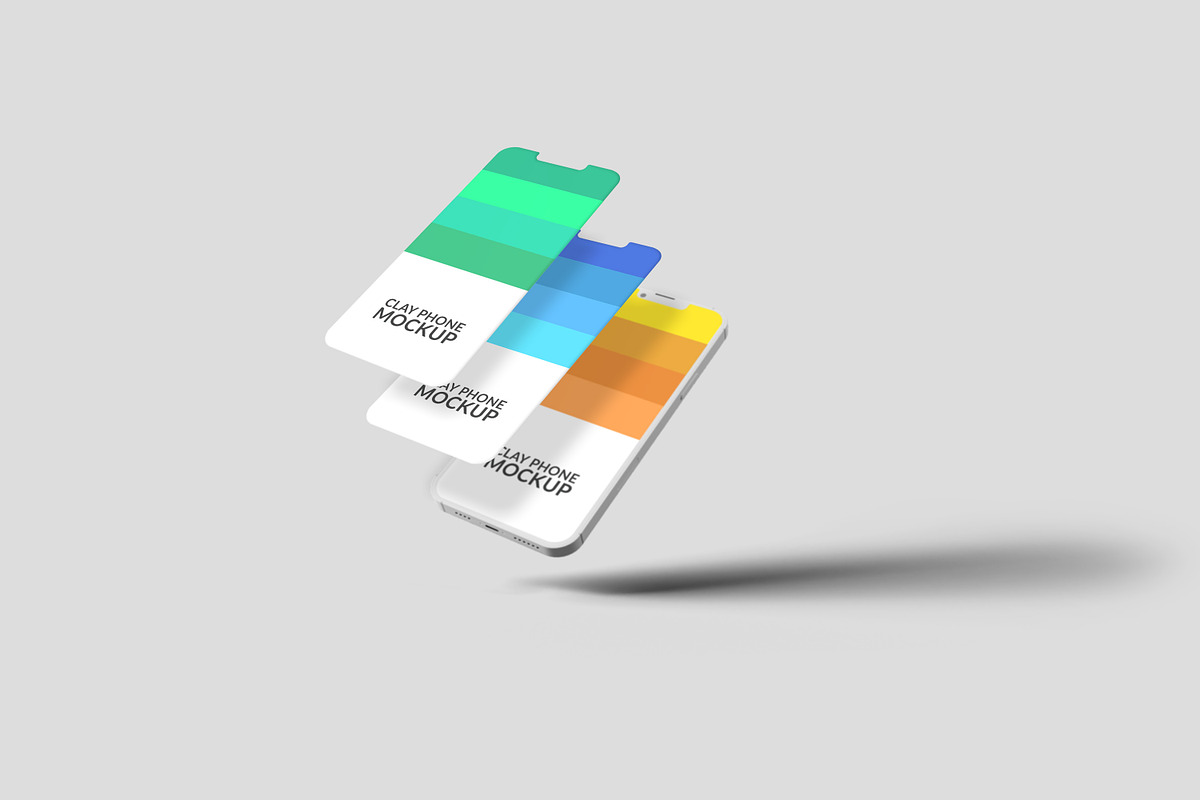 Clay iPhone 13 Pro Mockup Set, an iPhone Mockup by Modern Studio (Photo 4 of 11)
