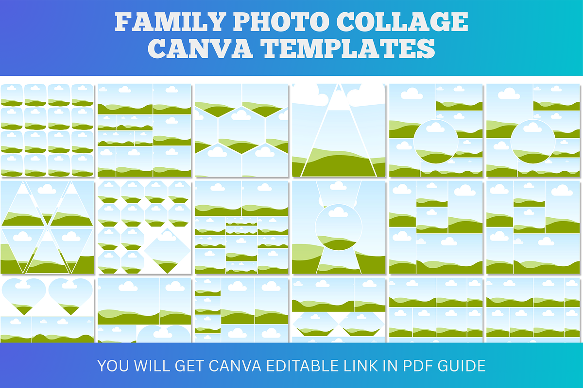 Family Photo Collage Canva Template, a Poster Template by Snapybiz (Photo 5 of 9)