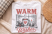 Vintage Warm Wishes Christmas Design, a Seasonal Illustration by Libby Wishes (Thumbnail 4 of 4)
