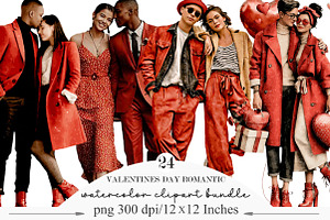 Valentines Day Romantic Couple, an Illustration by Designking