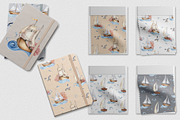 Marine collection watercolor clipart, an Illustration by Kate Lanbina (Thumbnail 9 of 13)