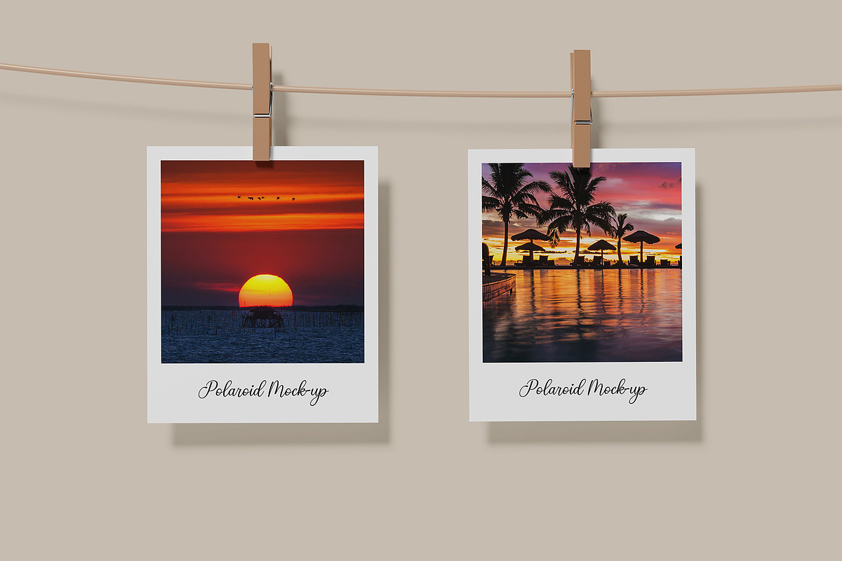 Polaroid Photo Mockup, a Print Template by Difa Design (Photo 9 of 9)