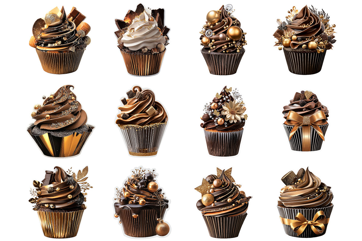 Sticker Chocolate Cupcake, an Illustration by DreamArtGraphic (Photo 5 of 5)