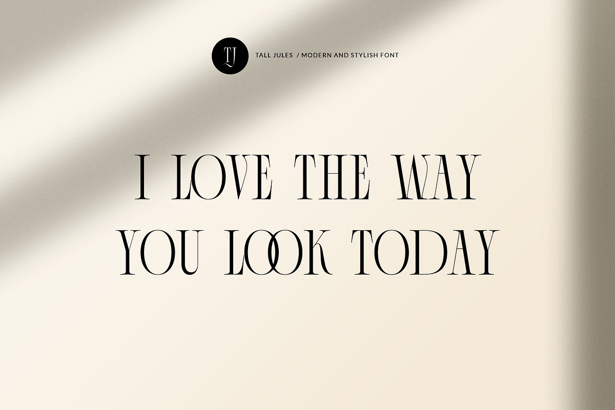 Tall Jules Modern and Stylish Font, a Serif Font by VladCristea (Photo 2 of 14)