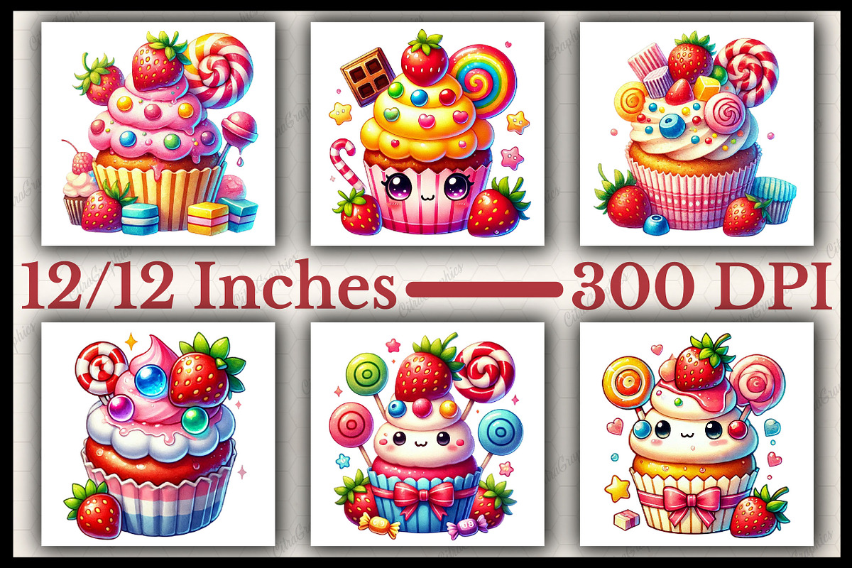 Watercolor Valentine's Treat Clipart, an Illustration by CitraGraphics (Photo 2 of 6)
