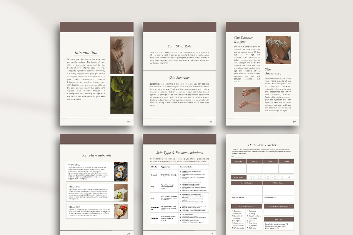 Holistic Skin Ebook Premade Canva, a Presentation Template by Naturopath Hub (Photo 7 of 11)