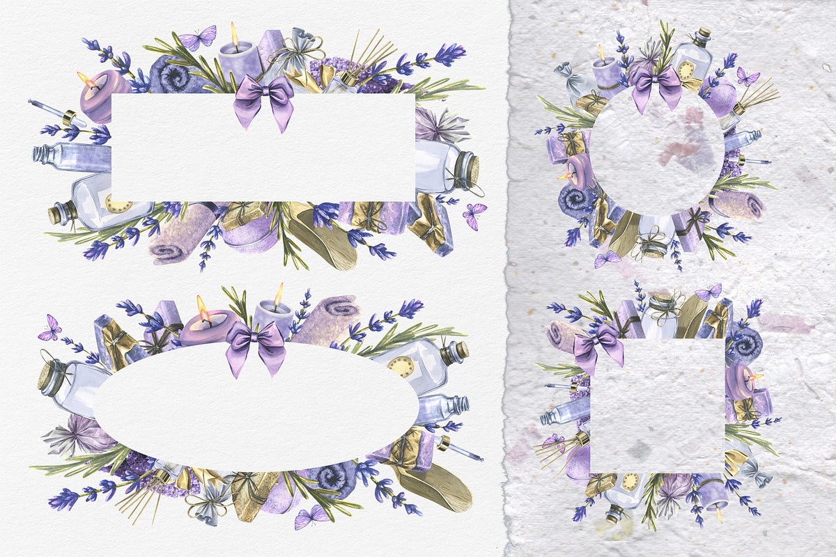 Lavender Spa Watercolor Set, an Illustration by NATASHA CHU (Photo 12 of 19)