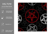 Pattern with inverted pentagram, a Pattern Graphic by blackmoon9 (Thumbnail 1 of 3)