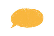 Crayon doodle speech bubble set, an Object Graphic by Elena Pimukova (Thumbnail 11 of 15)