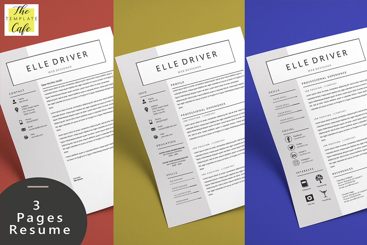 Simple Elegant Word Resume Template, a Resume Template by Rustype (Photo 2 of 5)