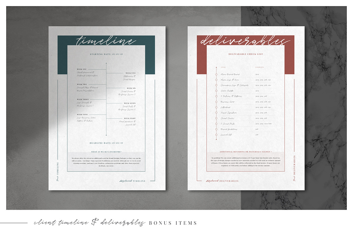HAZELWOOD | Welcome Guide, a Presentation Template by Marigold Studios (Photo 7 of 8)