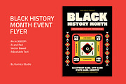 Black History Month Event Flyer, a Flyer Template by Gumico Studio. (Thumbnail 1 of 3)