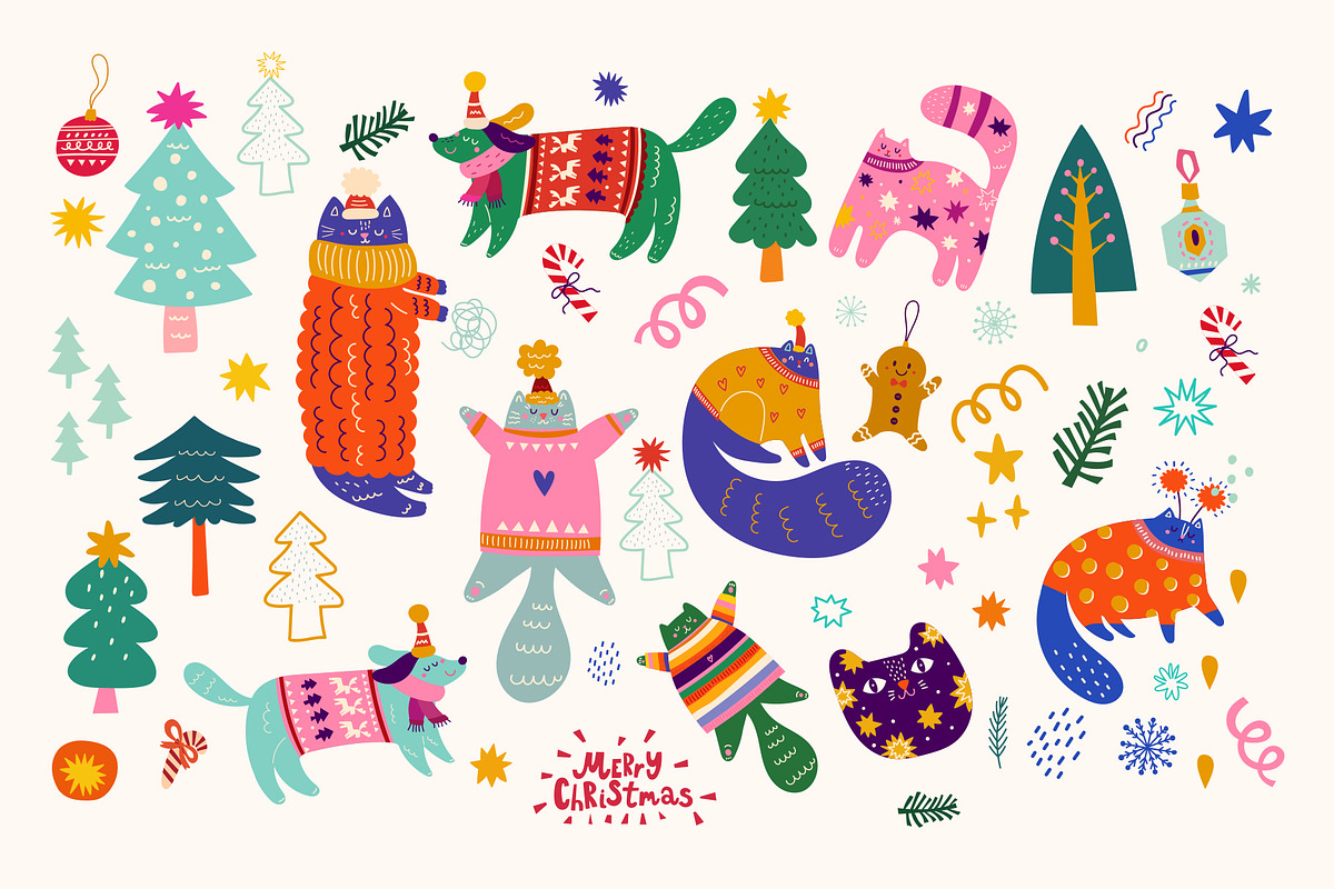 Merry Christmas, a Seasonal Illustration by MoleskoStudio (Photo 9 of 28)