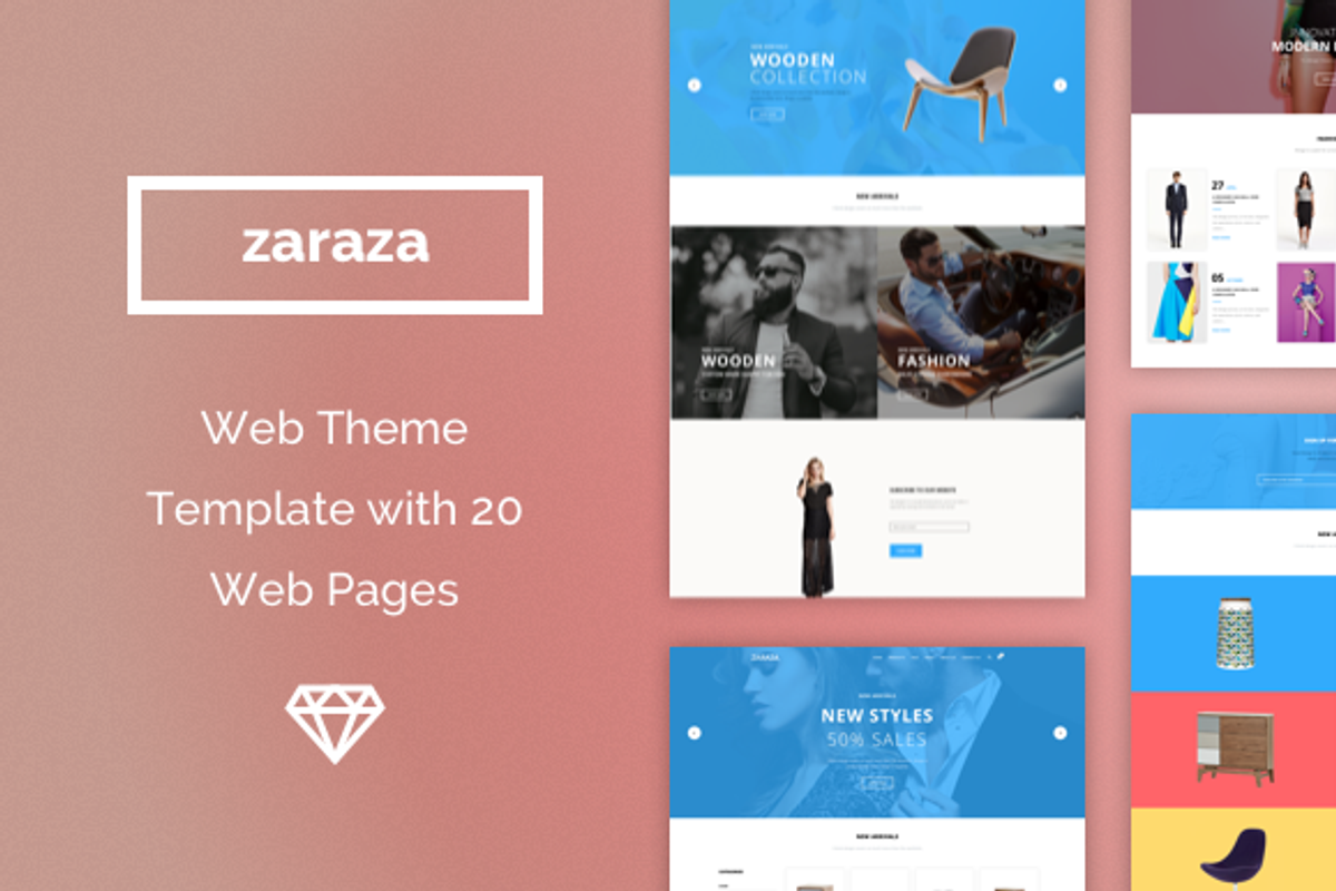 Zaraza Web Theme Template, a Websites & App Template by Designerbundle (Photo 1 of 2)