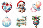 Baby’s 1st Christmas Festive Clipart, an Illustration by DreamPrint404 (Thumbnail 2 of 4)