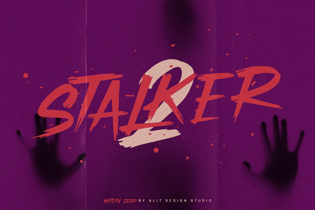 Mistery Zero Typeface, a Script Font by alit design (Photo 3 of 15)