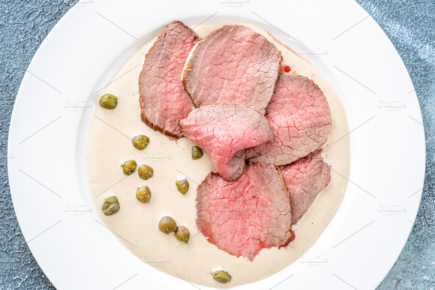 Elegant Vitello Tonnato, a Food & Drink Photo by Alexander Prokopenko