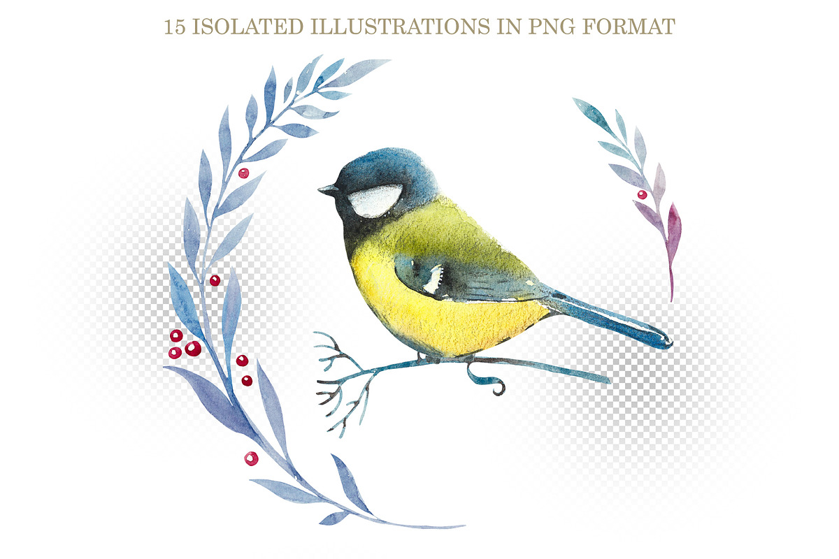Watercolor Compositions Animals, an Animal Illustration by Budogoshch (Photo 5 of 6)