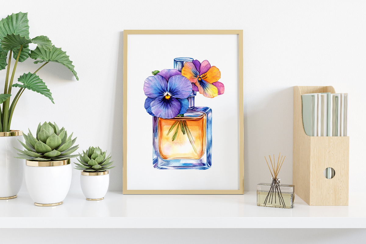 Perfume Scents with flowers Clipart, an Illustration by Canvas Craft (Photo 7 of 8)
