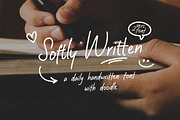 Softly Written Cozy Handwriting, a Handwritten Font by Littlehand (Thumbnail 1 of 12)